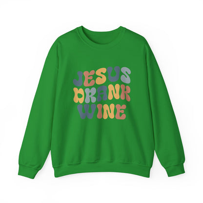 Jesus Drank Wine Gildan Crewneck Sweatshirt