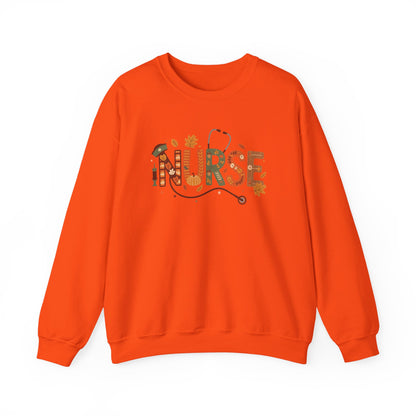 Thanksgiving Nurse Gildan Crewneck Sweatshirt