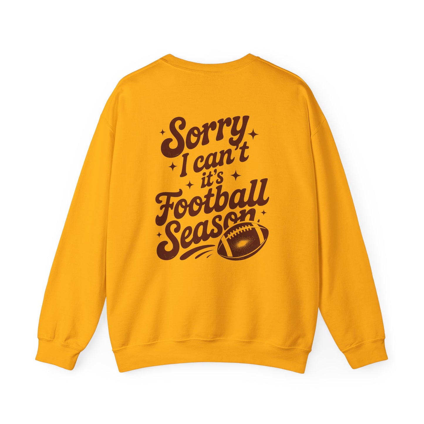 Football Season Sweatshirt, Front and Back Unisex Crewneck