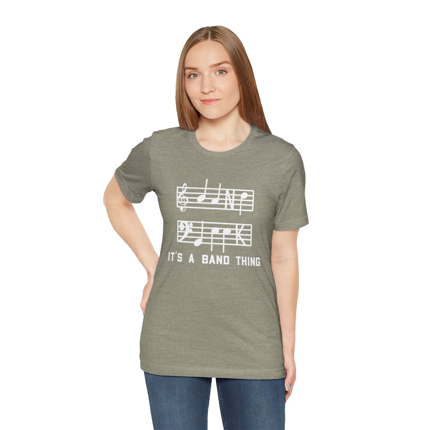 Band Geek White Graphic Bella Canvas Tee shirt
