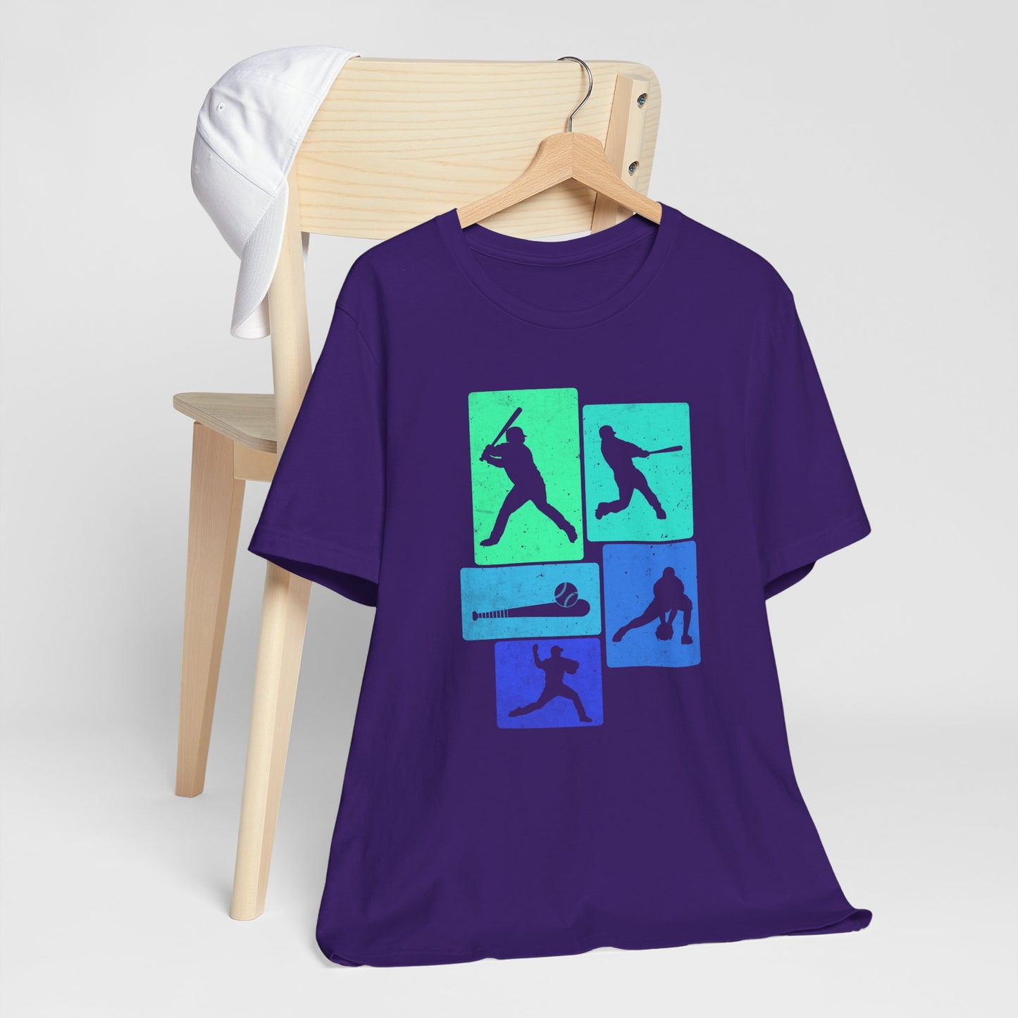 Baseball Player Silhouette Tee | Unisex Jersey T-Shirt, Sports Apparel, Gift for Baseball Fans, Casual Wear, Summer Outfit