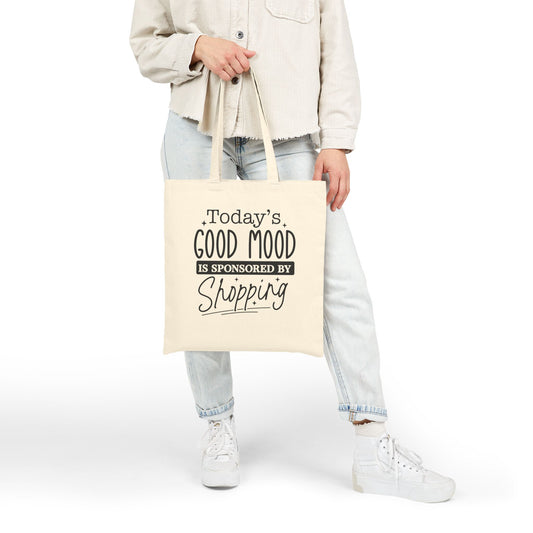 Shopping Mood Canvas Tote Bag