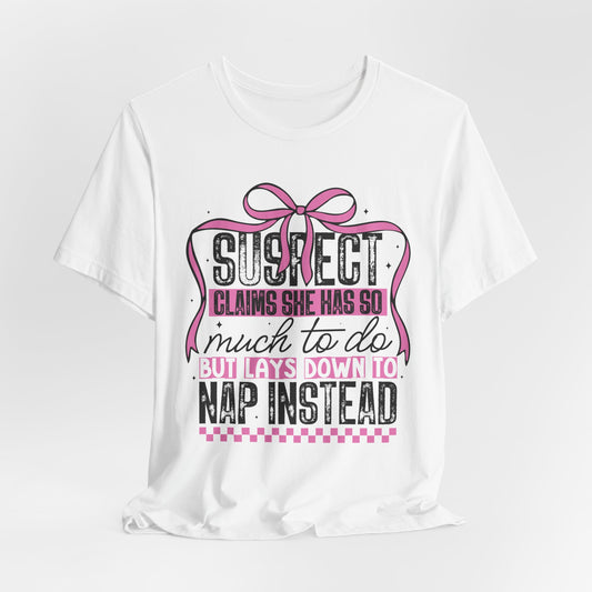 Funny Nap Instead Tee, Unisex Jersey Short Sleeve Shirt