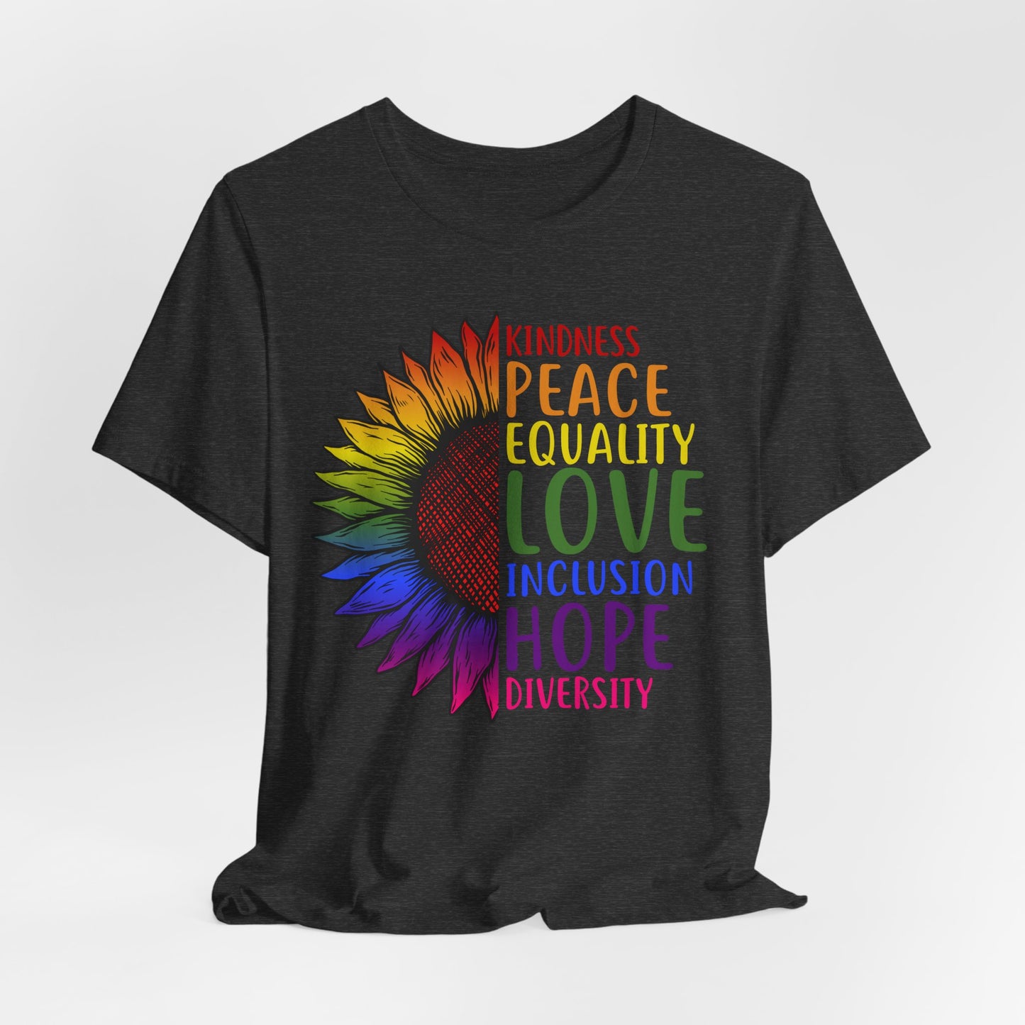 Flower Equality Graphic Tee | Kindness, Love, Diversity
