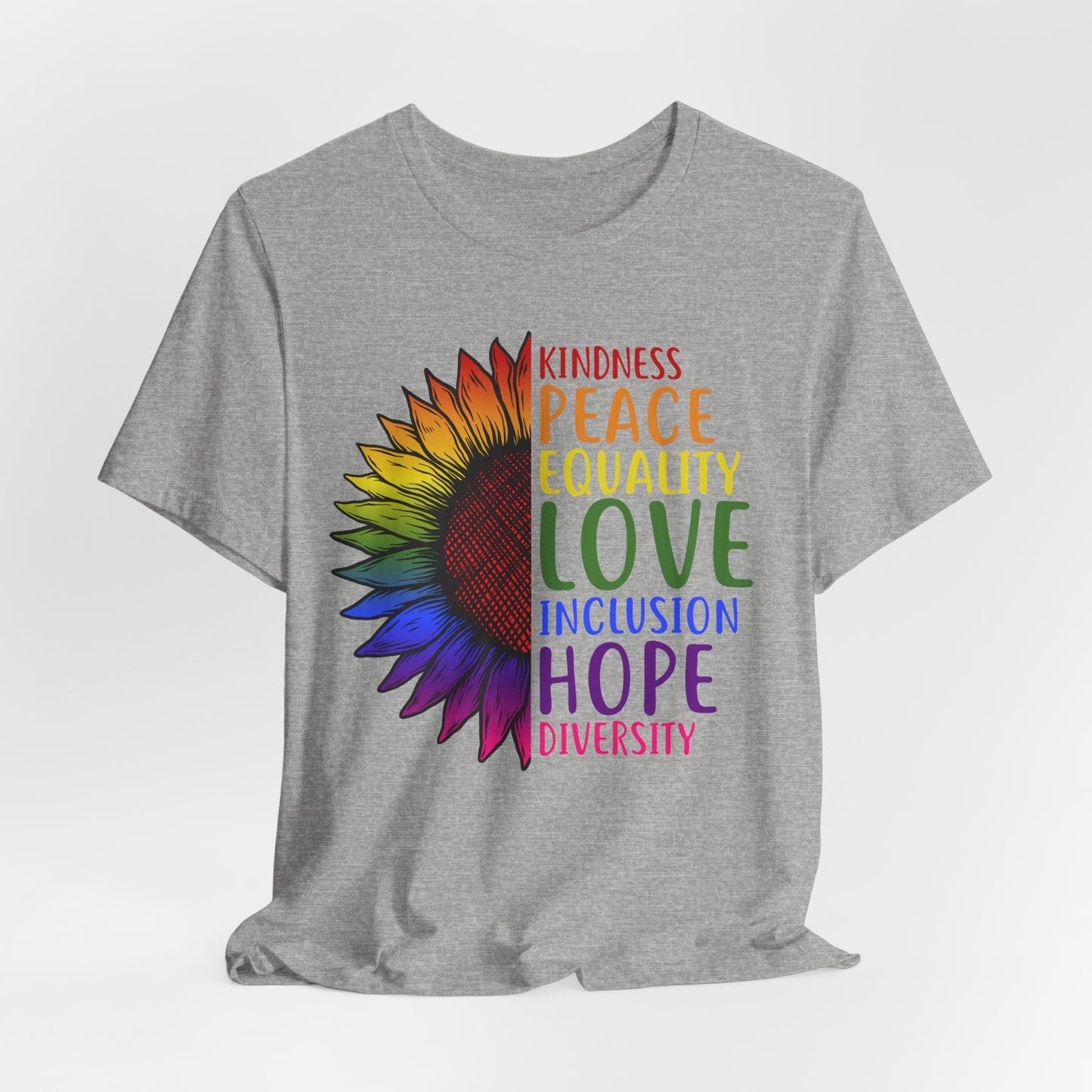 Flower Equality Graphic Tee | Kindness, Love, Diversity