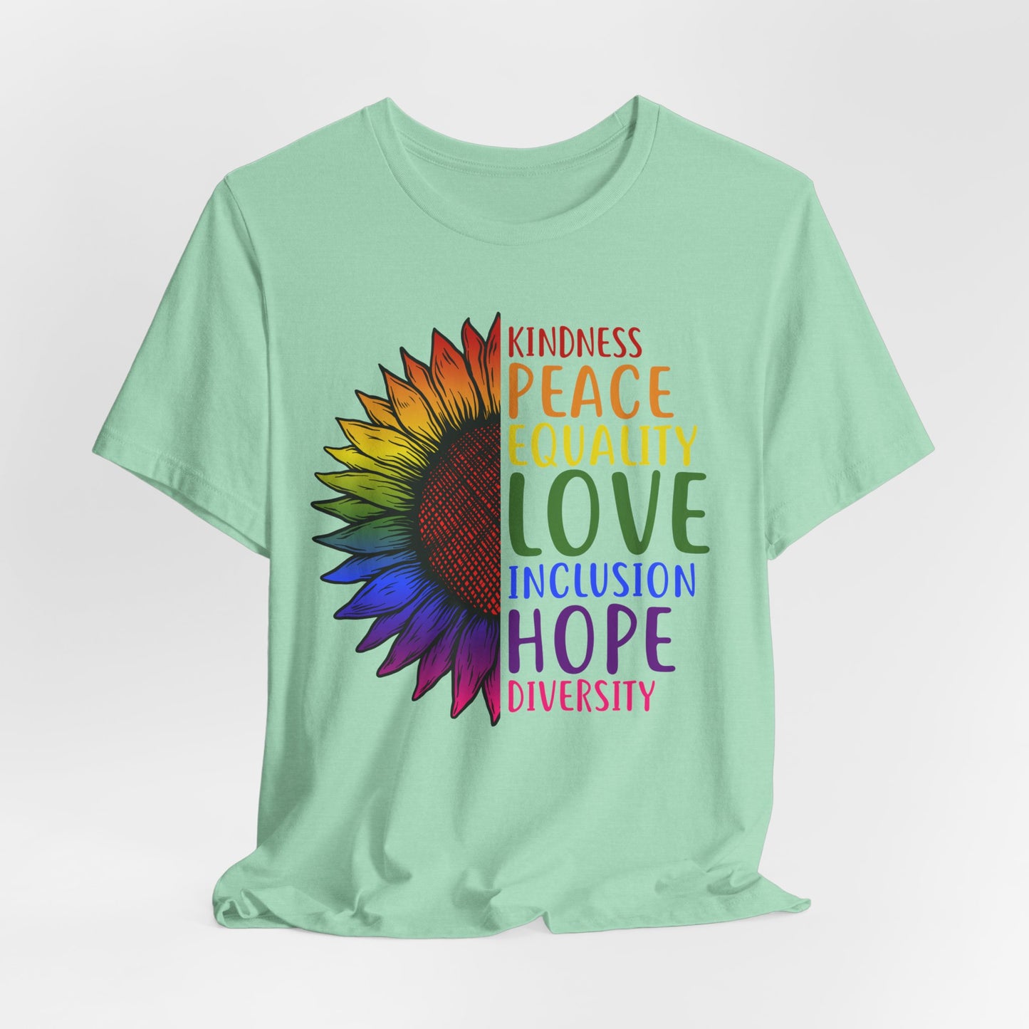 Flower Equality Graphic Tee | Kindness, Love, Diversity