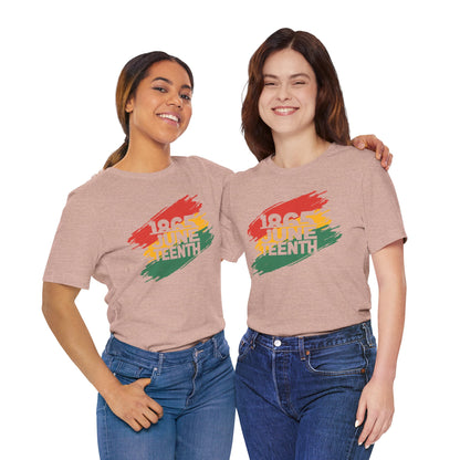 Juneteenth Celebratory Tee - Unisex Jersey Short Sleeve Shirt