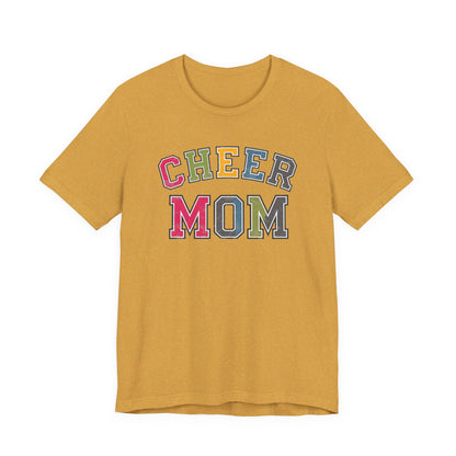 Cheer Mom Rainbow Varsity Bella Canvas Tshirt