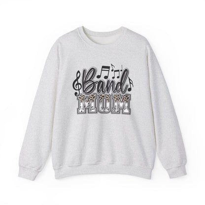 Band Mom Leopard Print Gildan Crewneck