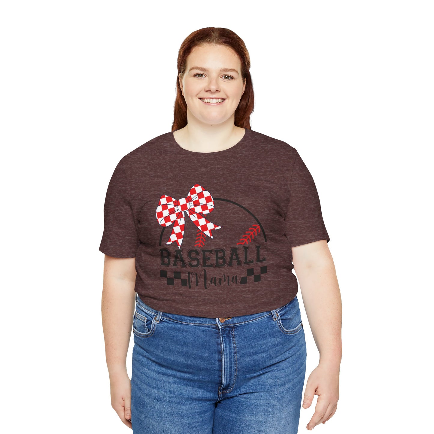Baseball Mama Tee - Cute Unisex Jersey Short Sleeve T-Shirt for Sports Moms, Perfect for Game Day, Mother's Day Gifts, Casual Wear